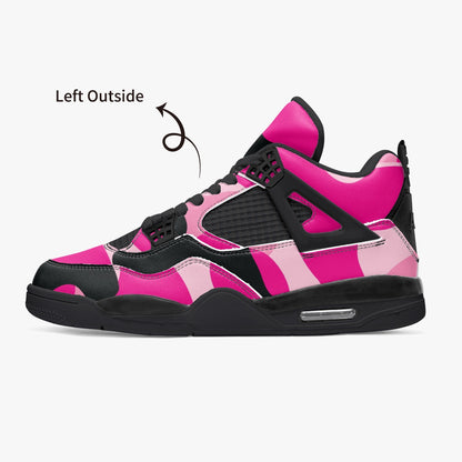 Camo Jordans AJ4 | Pink Candy, Black, & Cerise Camouflage