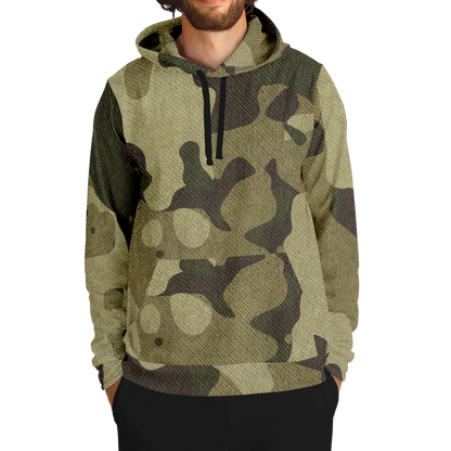 Camo Hoodie | Green Fabric Camouflage