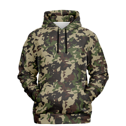 Military Brown Hoodie | Khaki, Gray and Lava Mixed Camo