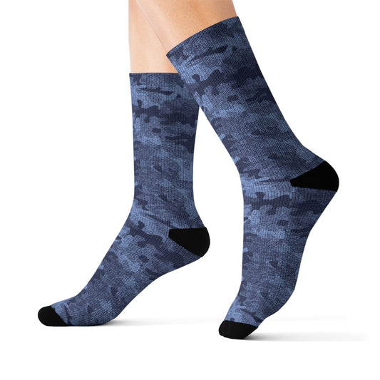 Camo Socks | Denim Blue Camouflage