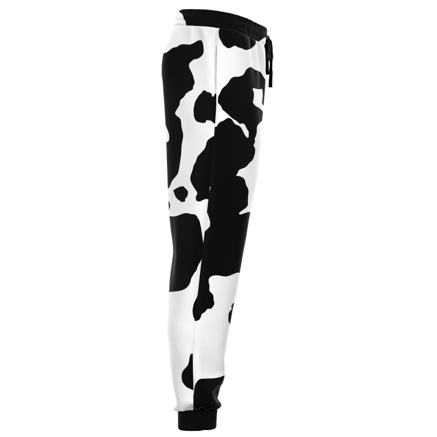 Camo Sweatpants | Unisex | Black & White Cow Camouflage