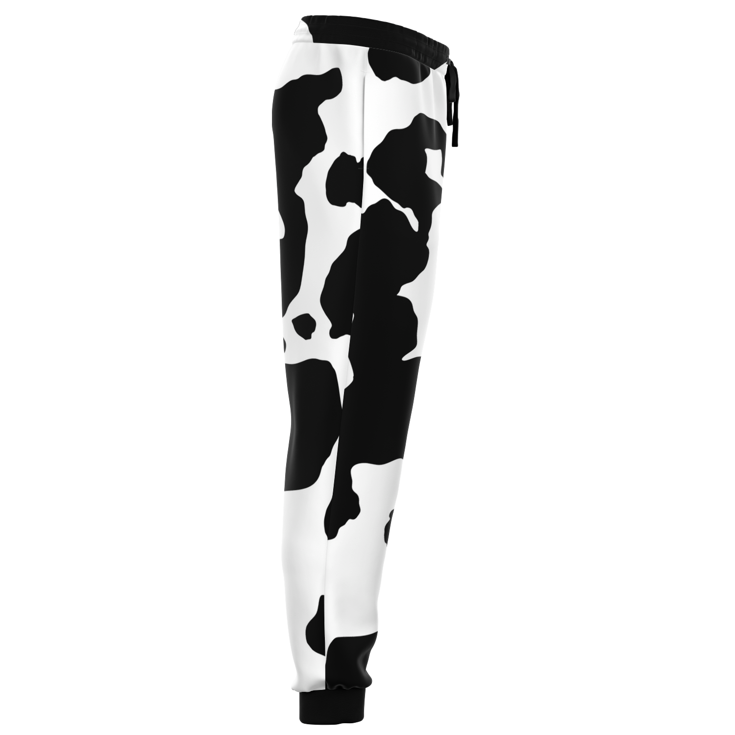 Camo Sweatpants | Unisex | Black & White Cow Camouflage