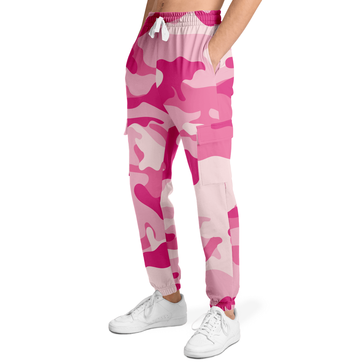 Camo Cargo Pants | Unisex | Lavender Pink Camouflage