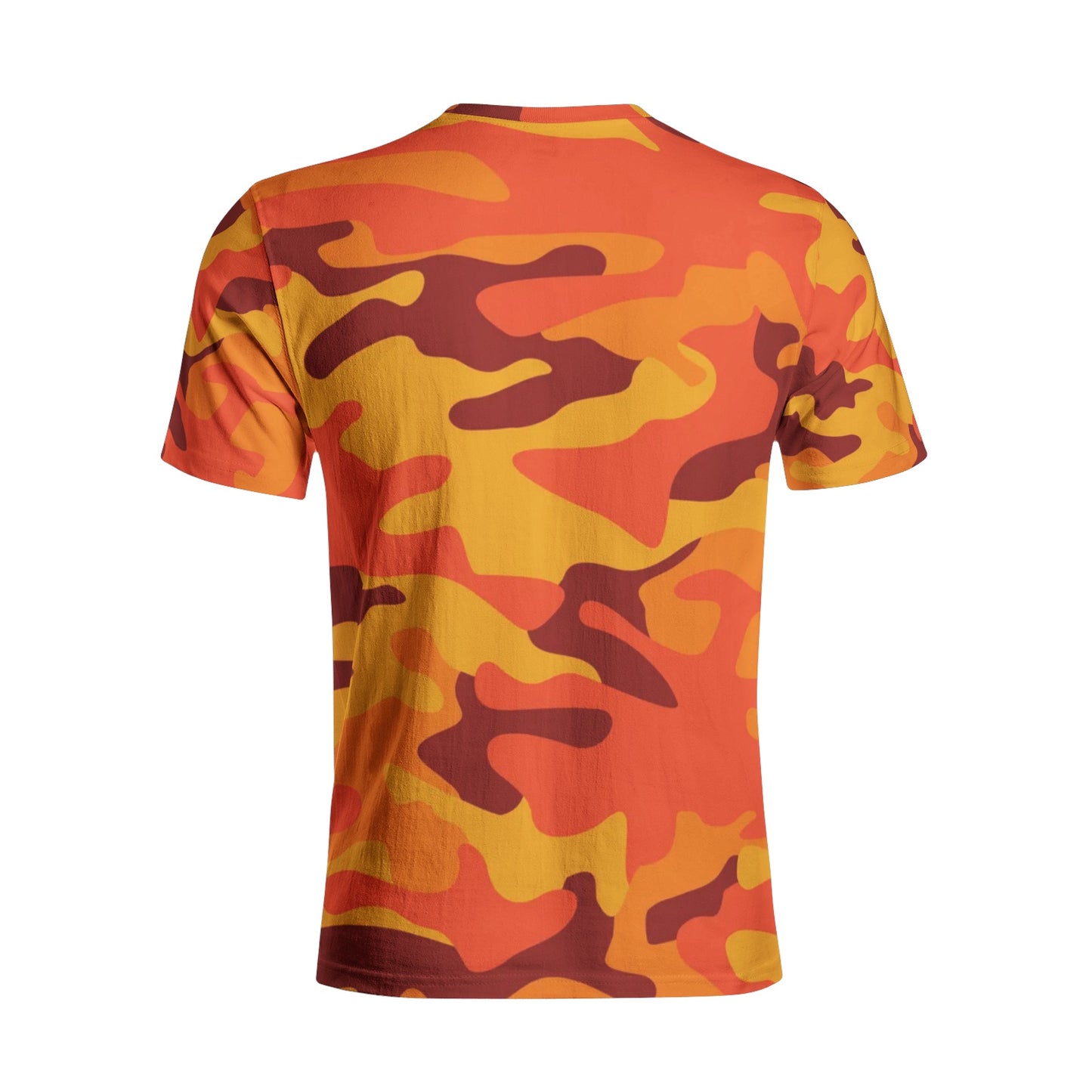 Camo T-shirt | Cotton | Unisex | Orange & Red Camouflage