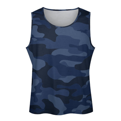 Camo Tank Top | Deep Blue Camouflage