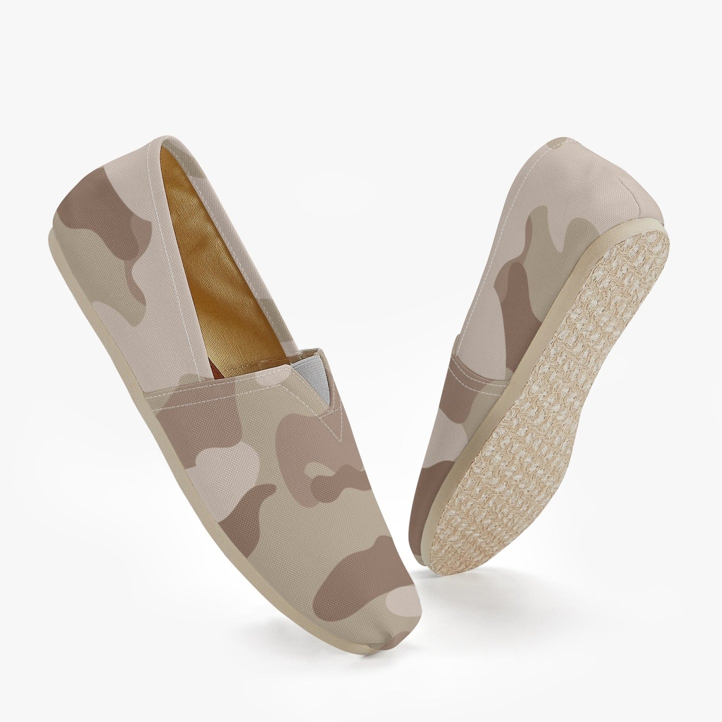 Camo Toms | Desert Brown Camouflage Canvas Shoes