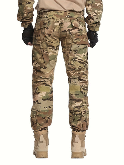 Men's Tactical Camo Cargo Pants | Non-Stretch | Black Khaki