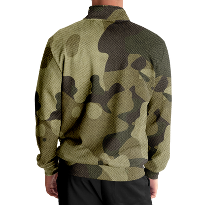 Camo Track Jacket | Green Fabric Camouflage