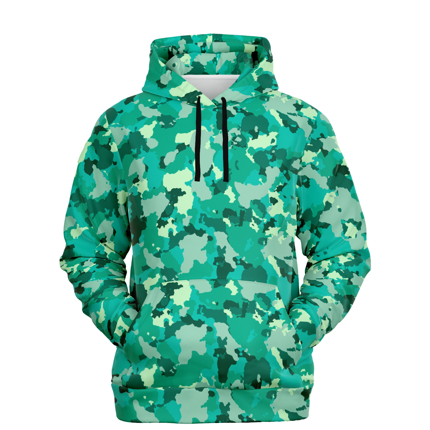 Cyan Green Camo Hoodie | Military Camouflage