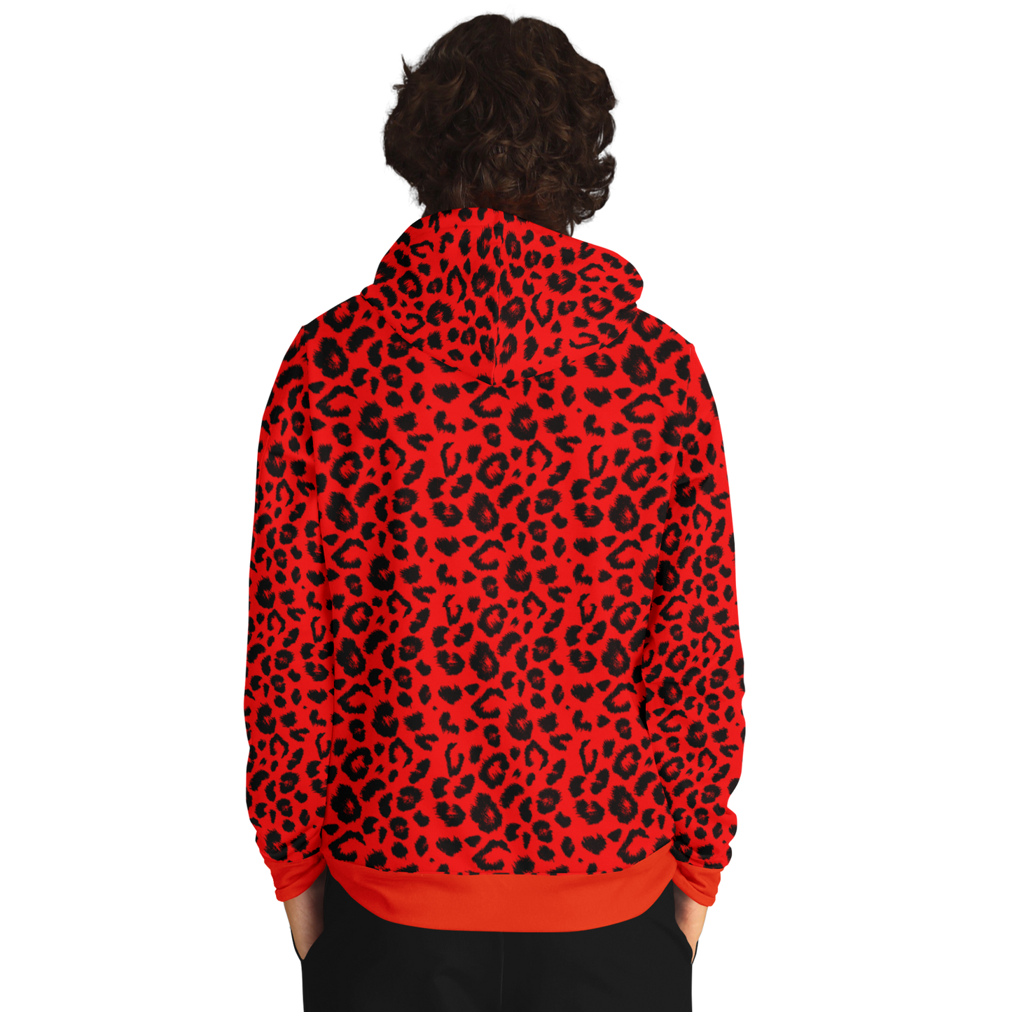 Leopard Hoodie | Unisex | Red and Black