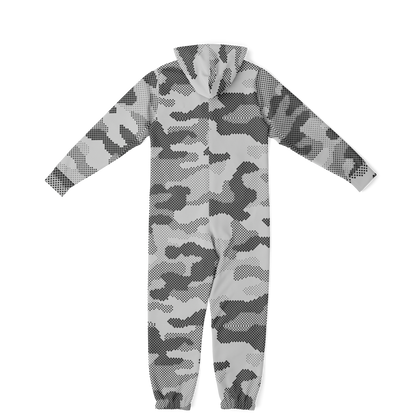 Camo Onesie | Digital Gray Camouflage