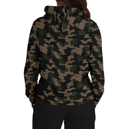 Military Green Camouflage Hoodie | Dark Jungle & Black