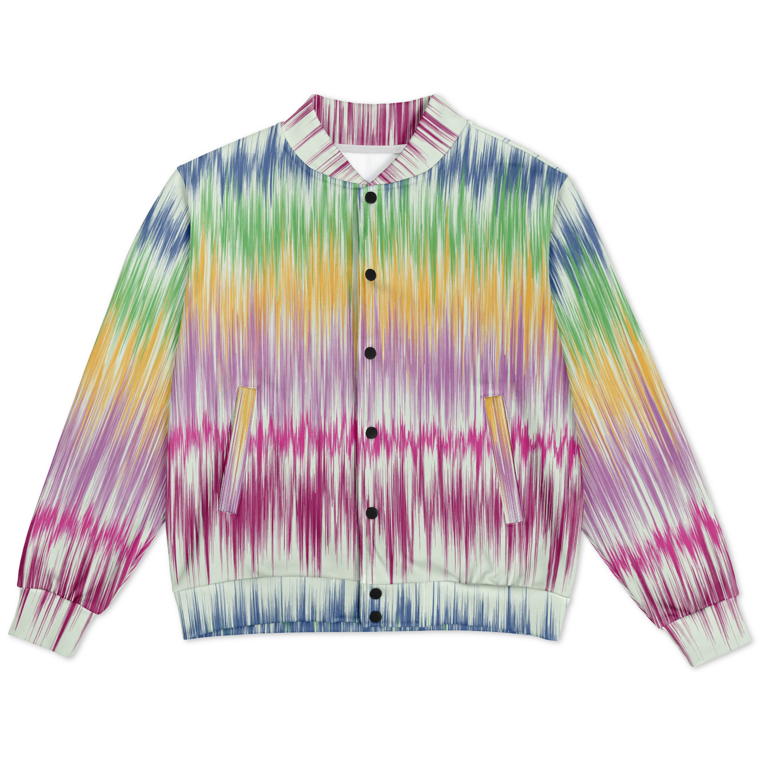 Baseball Jacket | Washed Digital Watercolor | Boho Camouflage