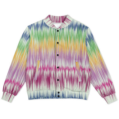 Baseball Jacket | Washed Digital Watercolor | Boho Camouflage