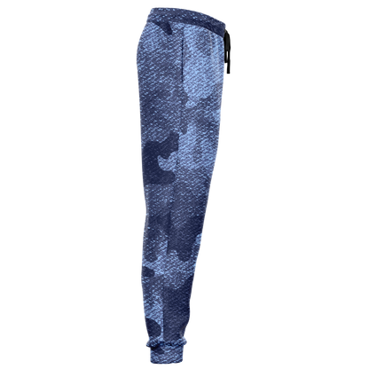 Camo Joggers | Unisex | Denim Blue