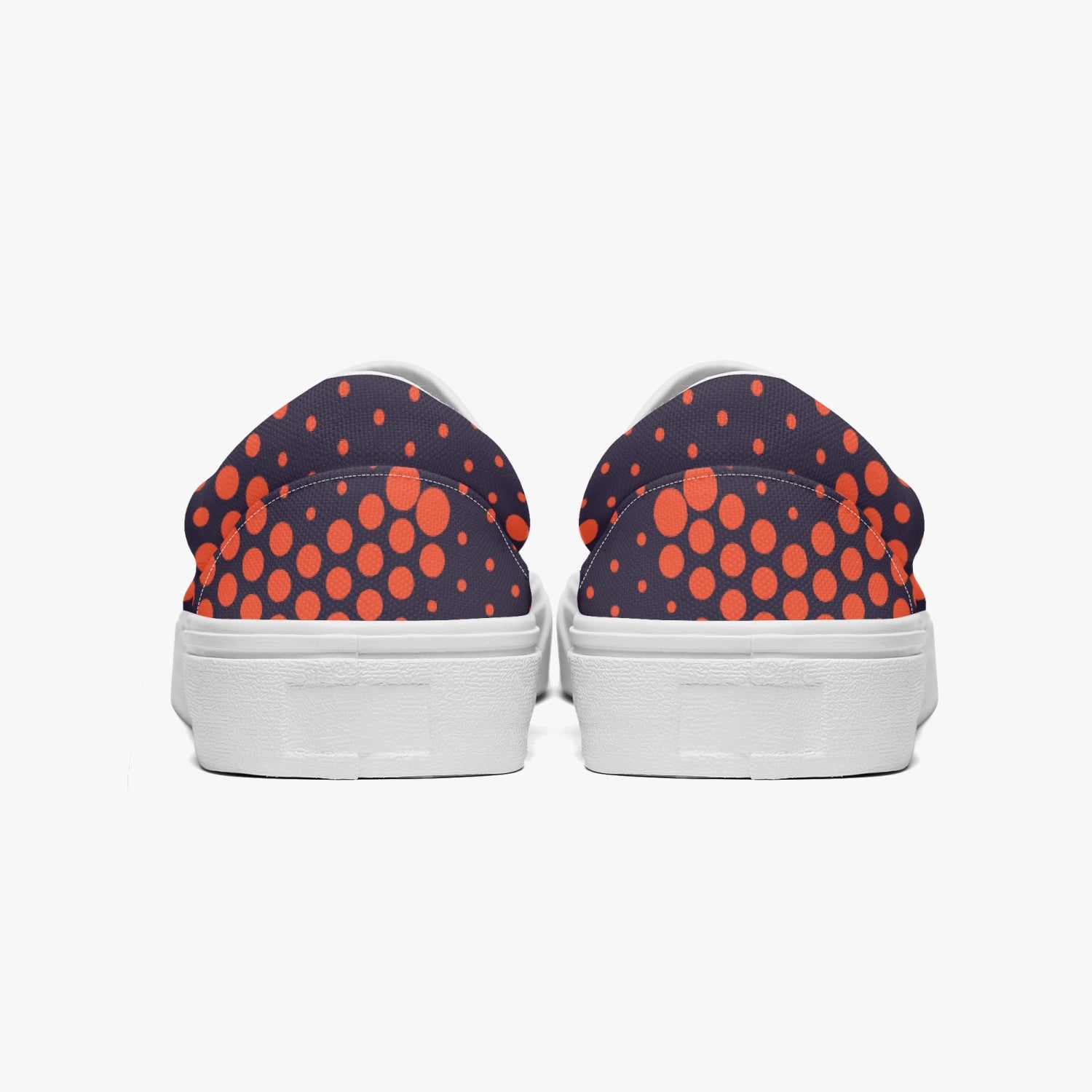 Camo Slip-On Shoes | Orange and Blue Digital Camouflage