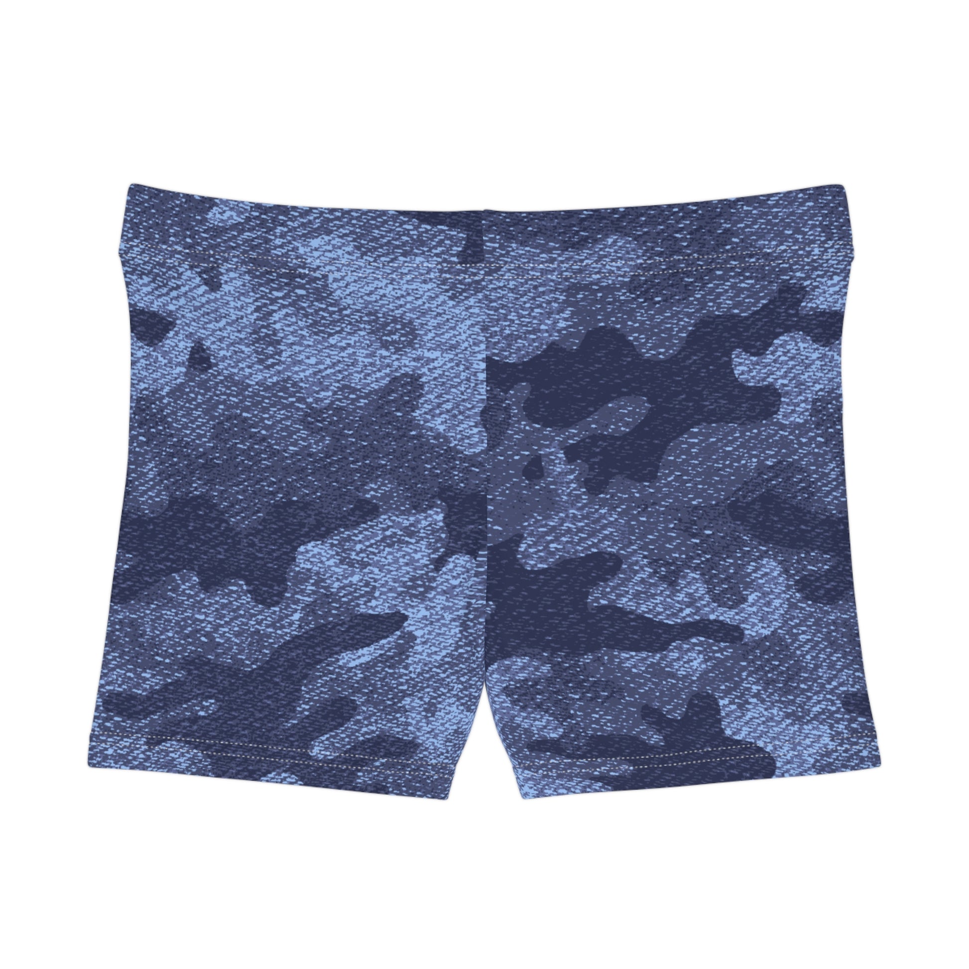 Women's Camo Shorts | Tight Fit | Denim Blue Camouflage