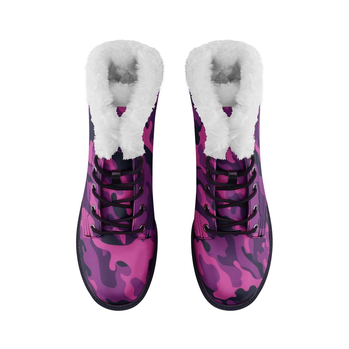 Snow Camo Boots | Mixed Pink, Blue & Magenta Camouflage