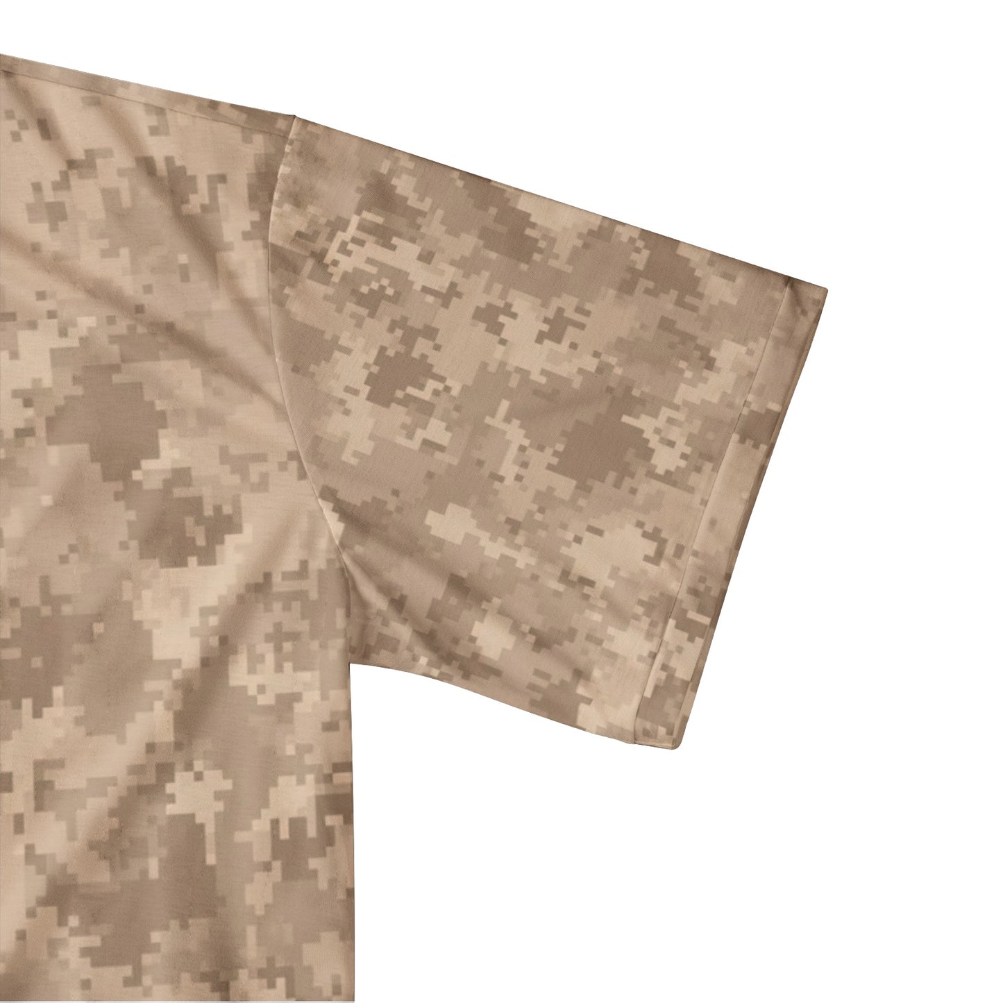 Men's Camo Golf Shirt | Brown Pixel Camouflage