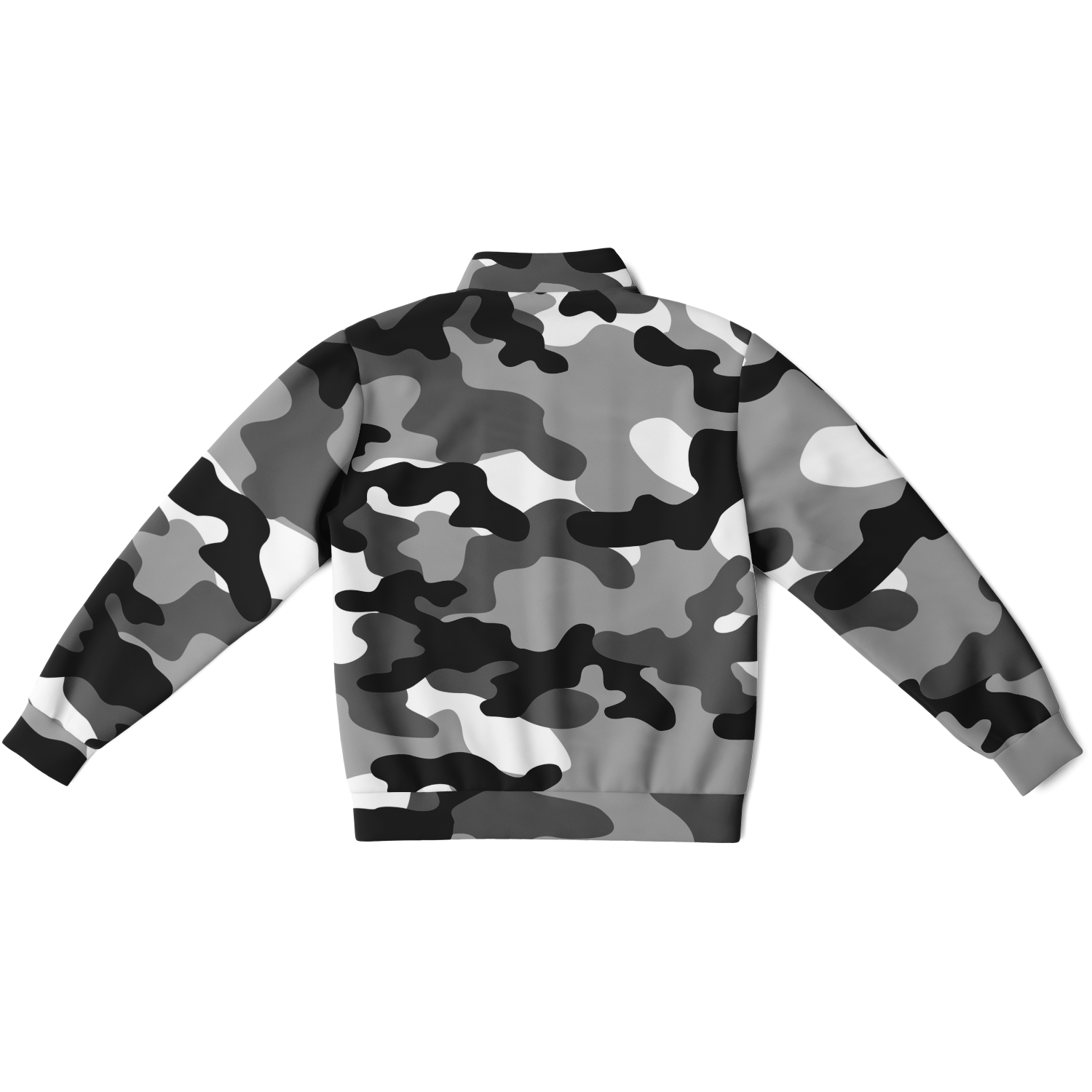 Camo Track Jacket | Black, Gray & White Camouflage