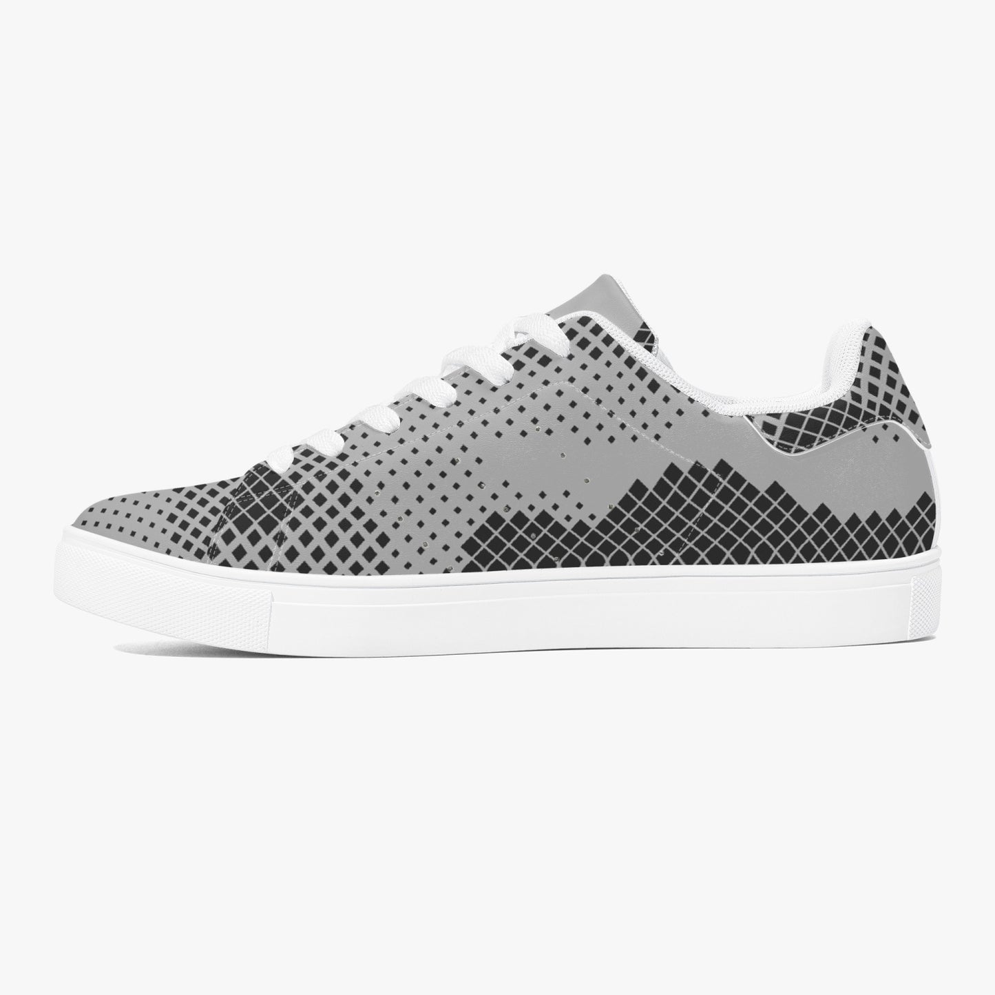 Camo Sneakers | Classic Low-Top Leather | Digital Gray