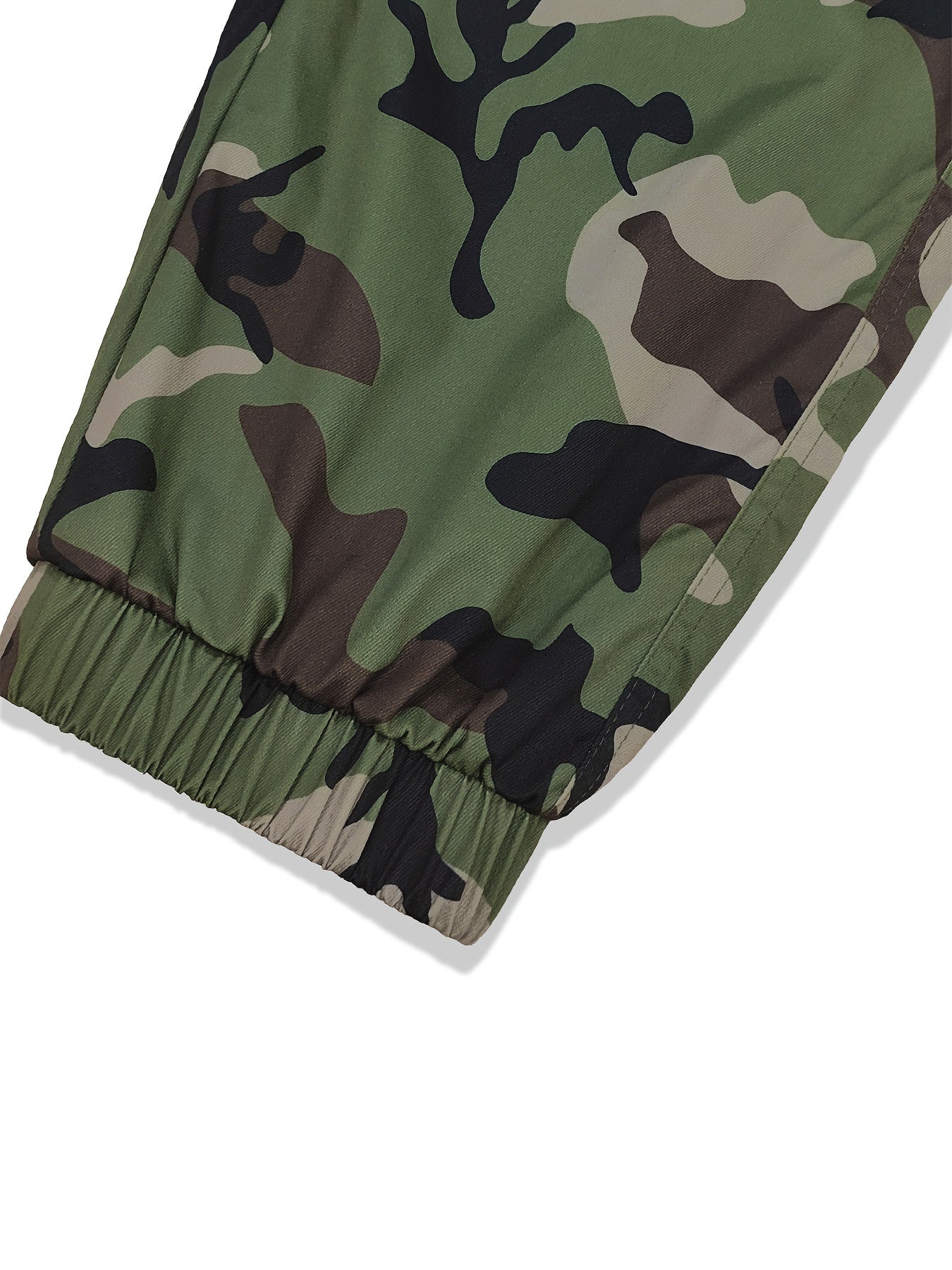 Streetwear Camo Cargo Pants with Multiple Pockets