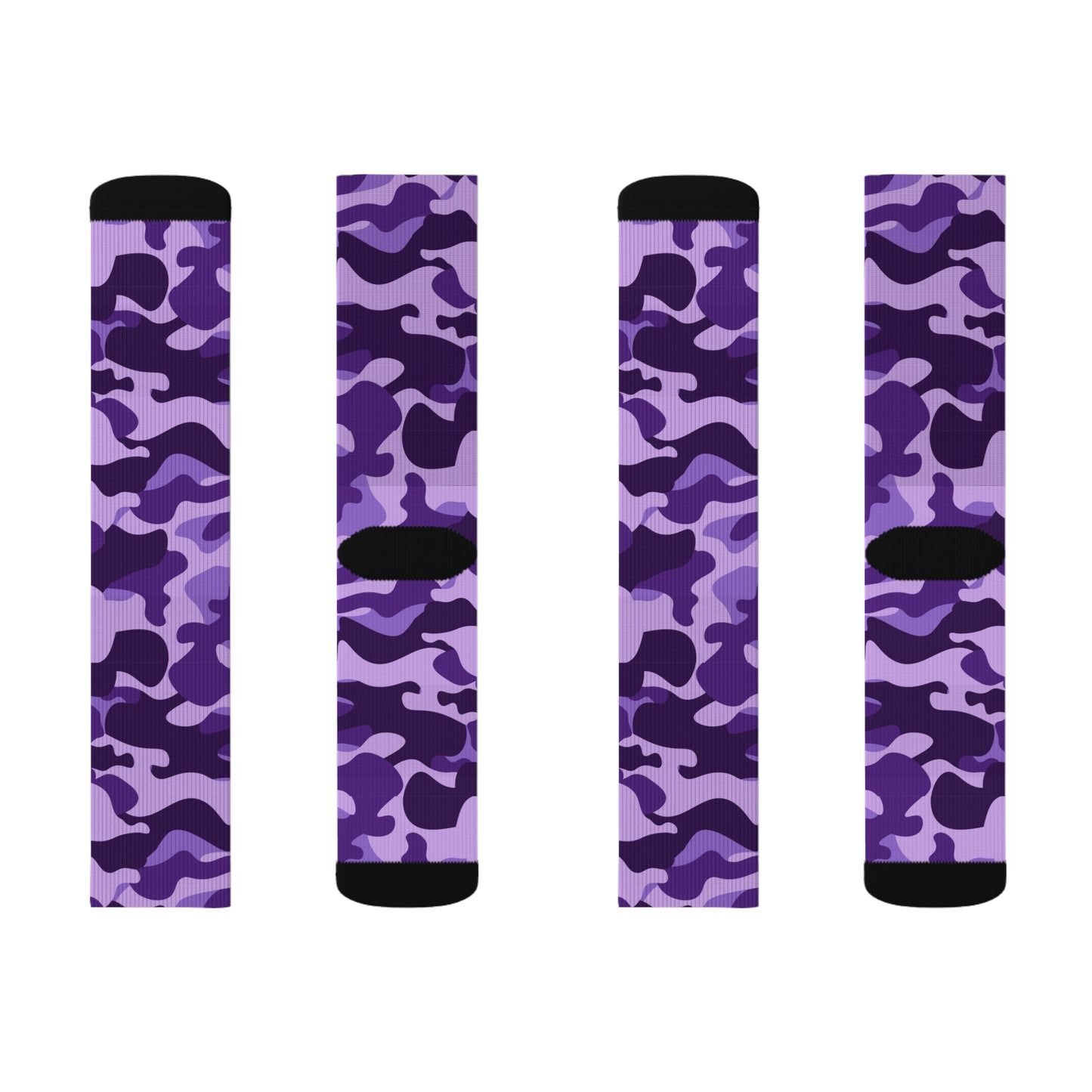 Camo Socks | Purple, Blue & Mauve Camouflage