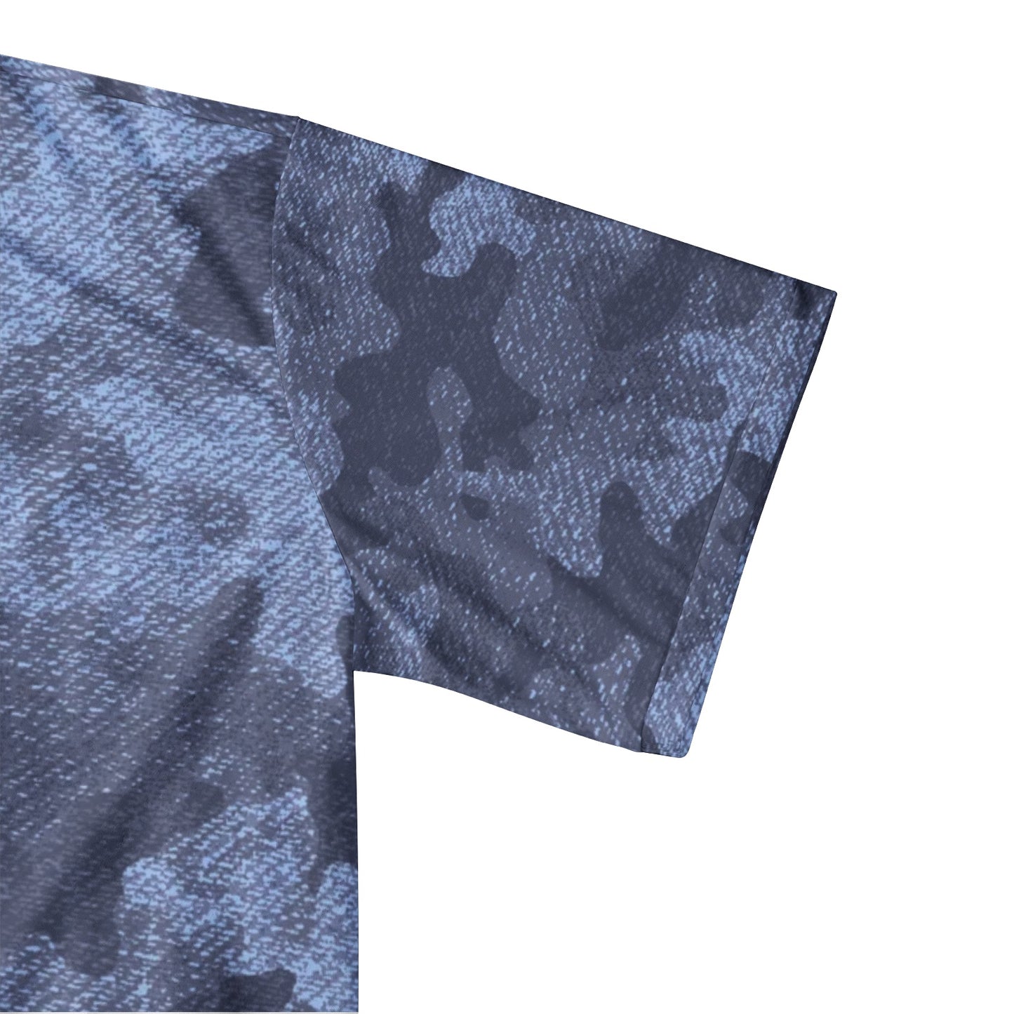 Camo Golf Shirt | Denim Blue Camouflage