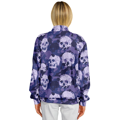 Blue Skulls Baseball Jacket | Camo Inspired