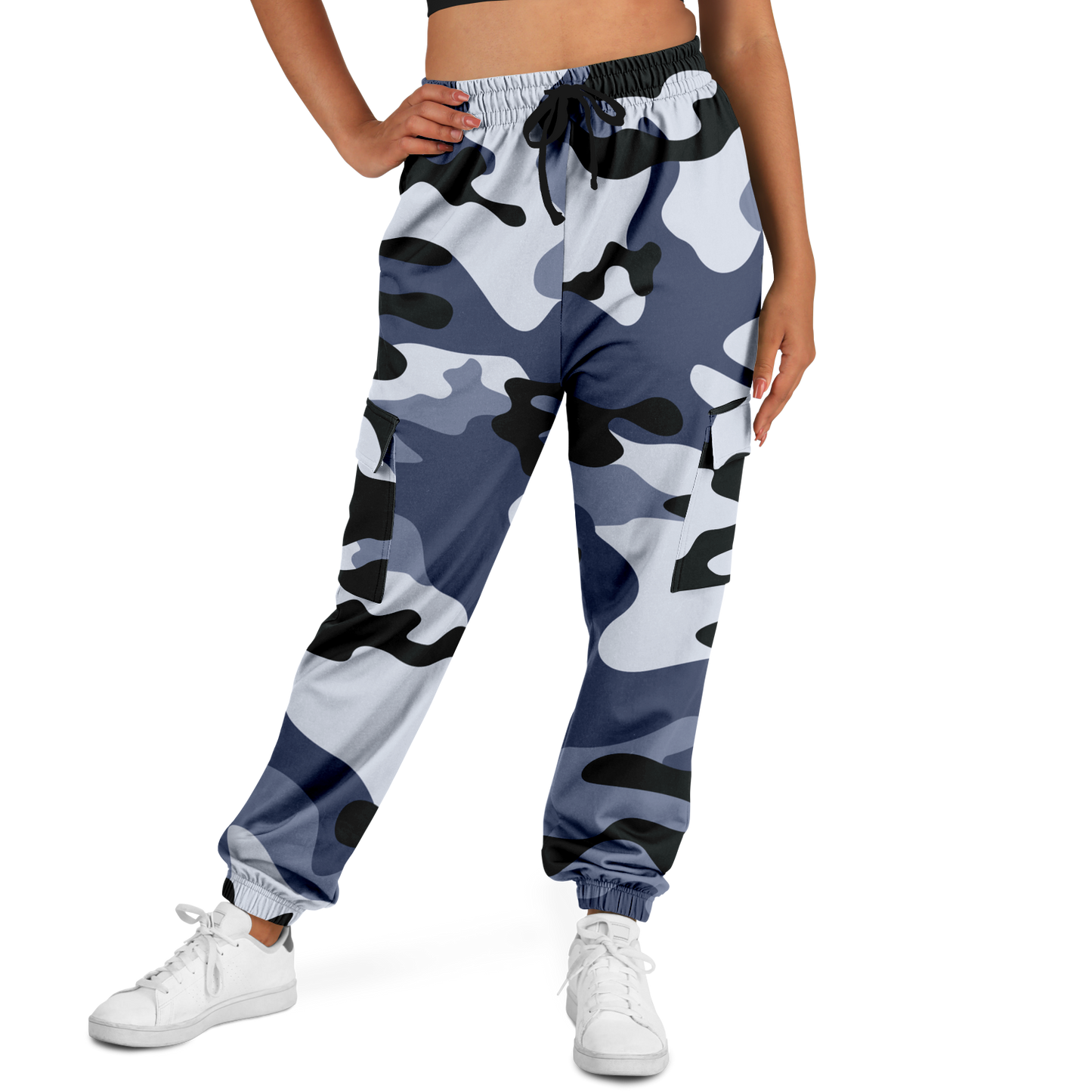 Camo Cargo Pants | Unisex | Light Blue Camouflage