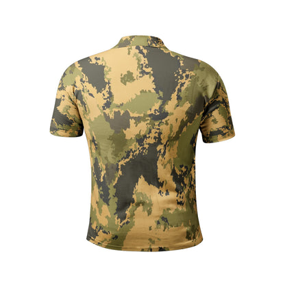 Men's Camo Golf Shirt | Desert Green Watercolor Camouflage