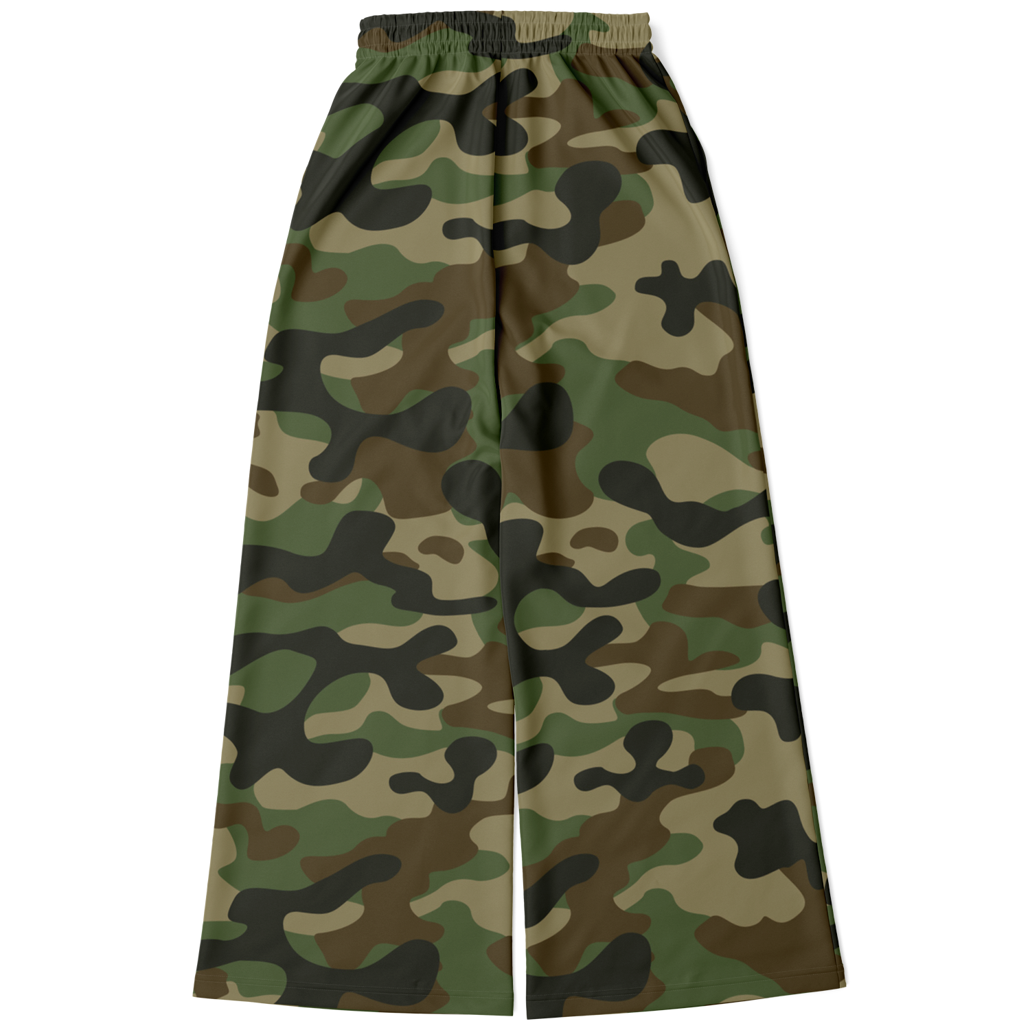 Camo Wide Leg Pants | Classic Green