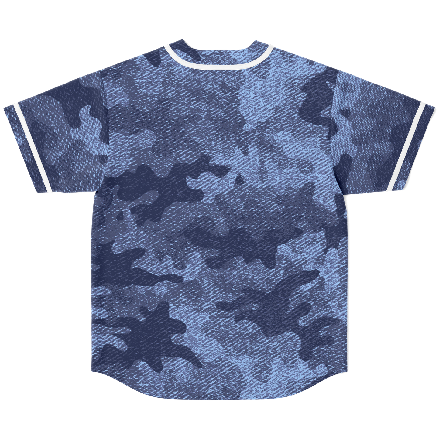 Camo Baseball Jersey | Denim Blue Camouflage