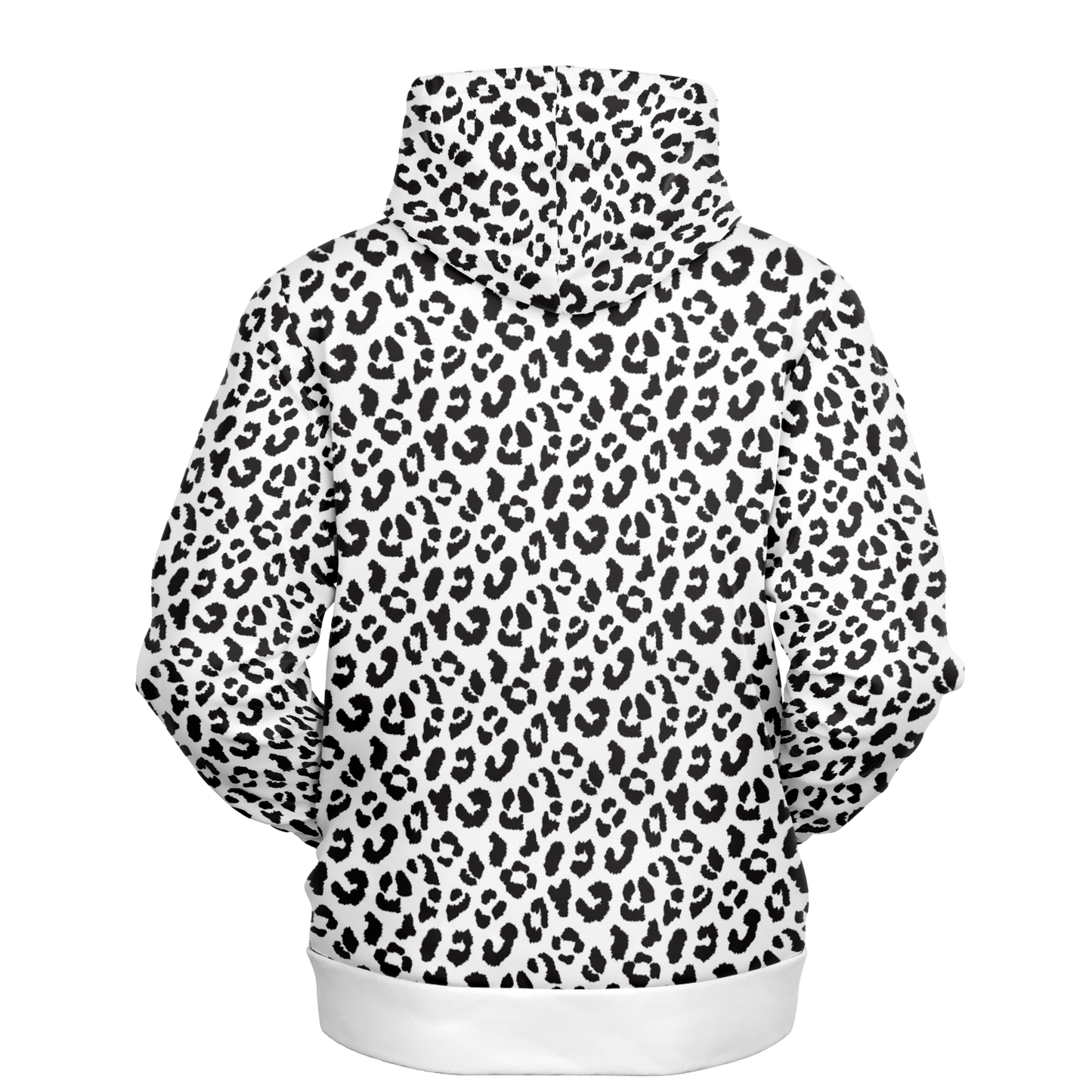 Leopard Hoodie | Black and White Pattern | Unisex