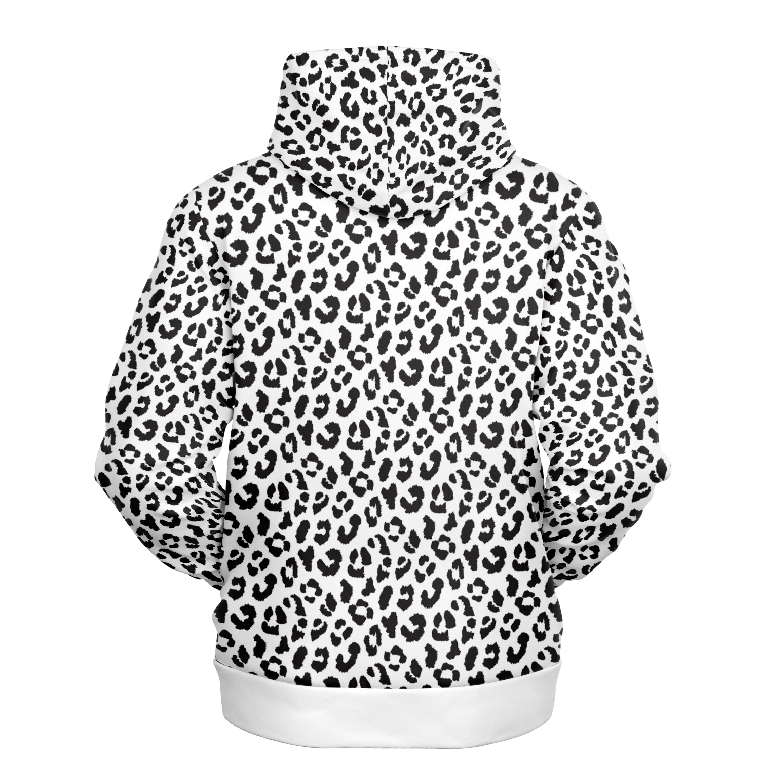 Leopard Hoodie | Black and White Pattern | Unisex