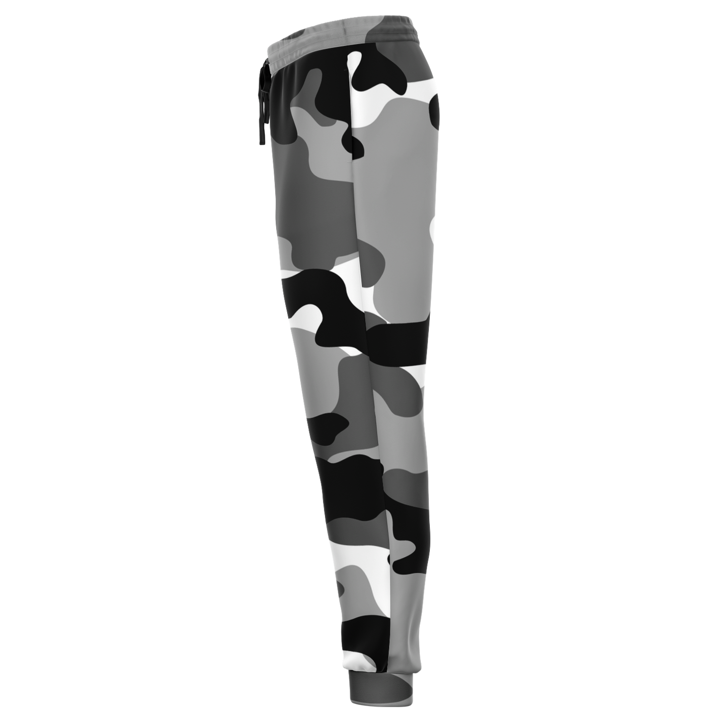 Camo Sweatpants | Unisex | Black, White & Gray Camouflage