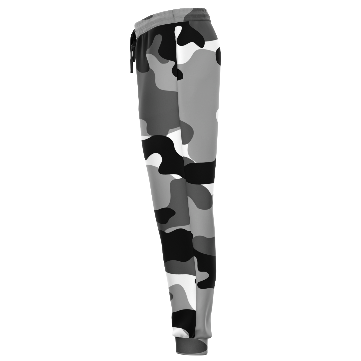 Camo Sweatpants | Unisex | Black, White & Gray Camouflage