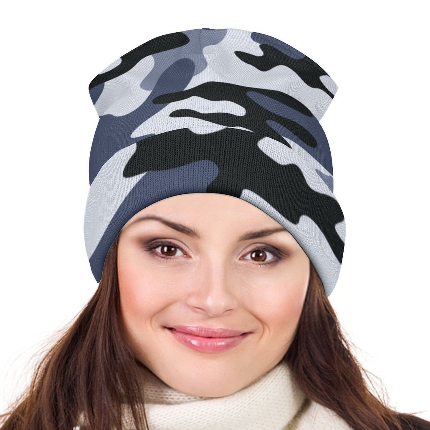 Camo Beanie | Light Blue Camouflage