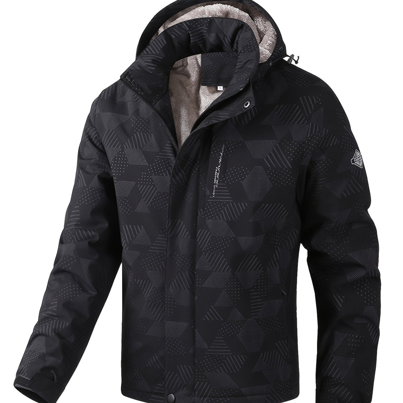 Durable Men's Winter Jacket: Scratch-Resistant, Windproof, Warm Fleece