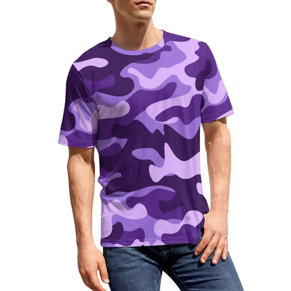 Camo Shirt | Purple, Blue & Mauve Camouflage T