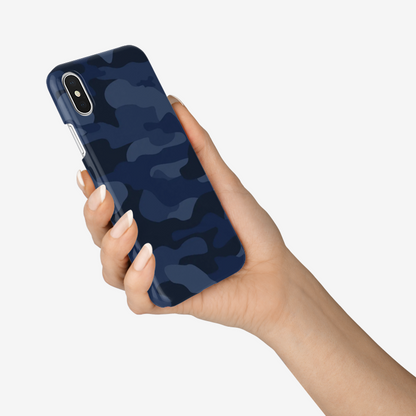 Camo Phone Case | iPhone | Deep Blue Camouflage