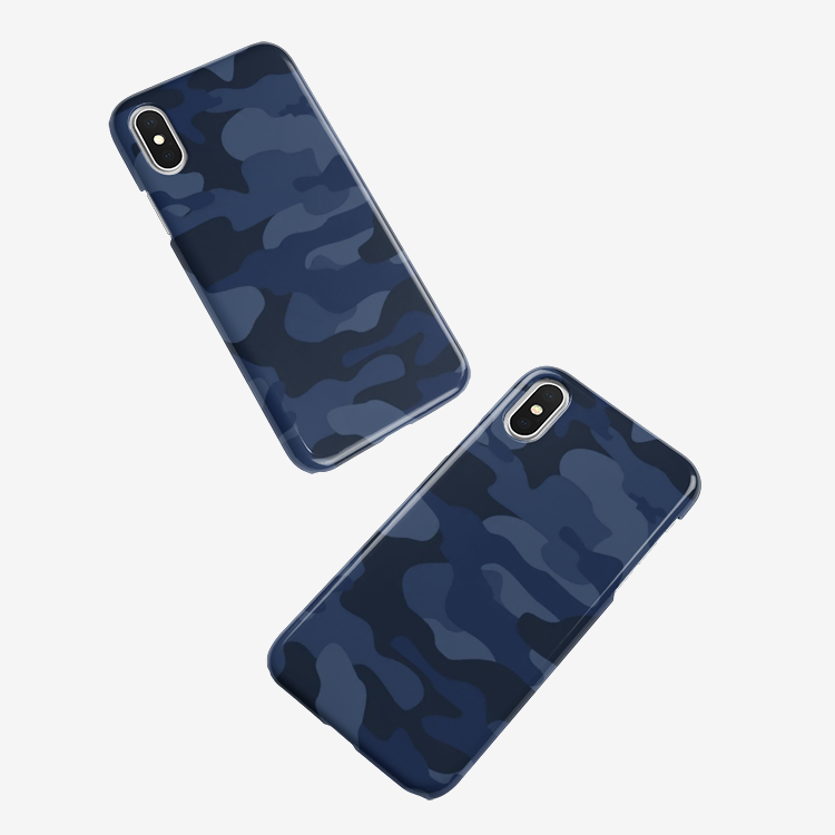 Camo Phone Case | iPhone | Deep Blue Camouflage