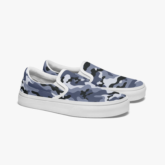 Camo Slip-On Shoes | Light Blue Camouflage