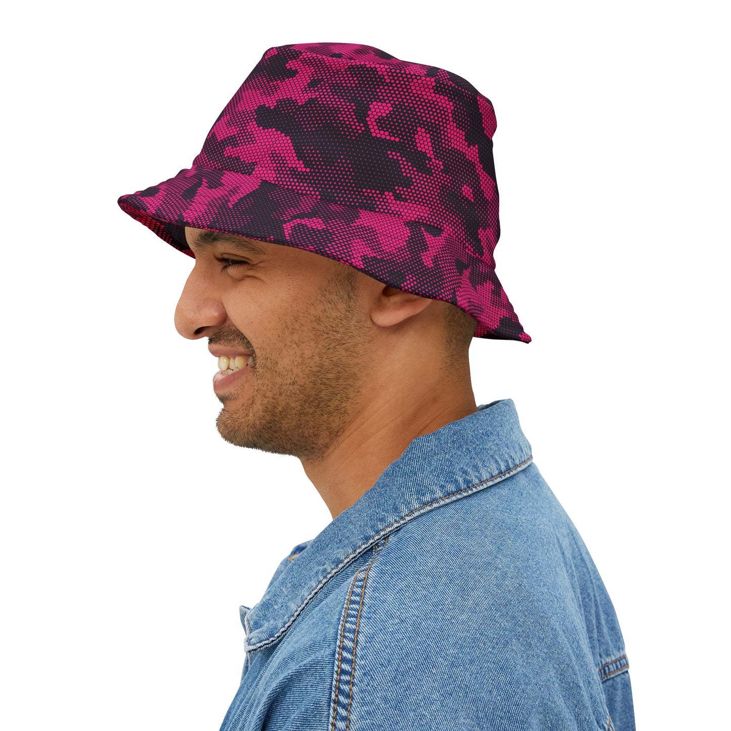 Camo Bucket Hat | Digital Pink Camouflage