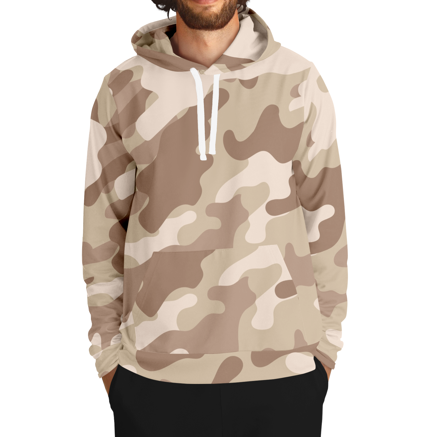 Camo Hoodie | Brown Desert Camouflage Pullover