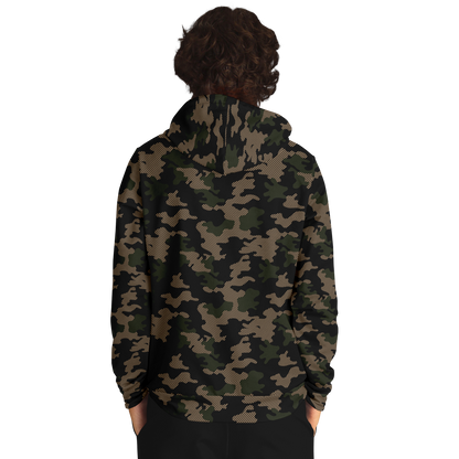 Military Green Camouflage Hoodie | Dark Jungle & Black