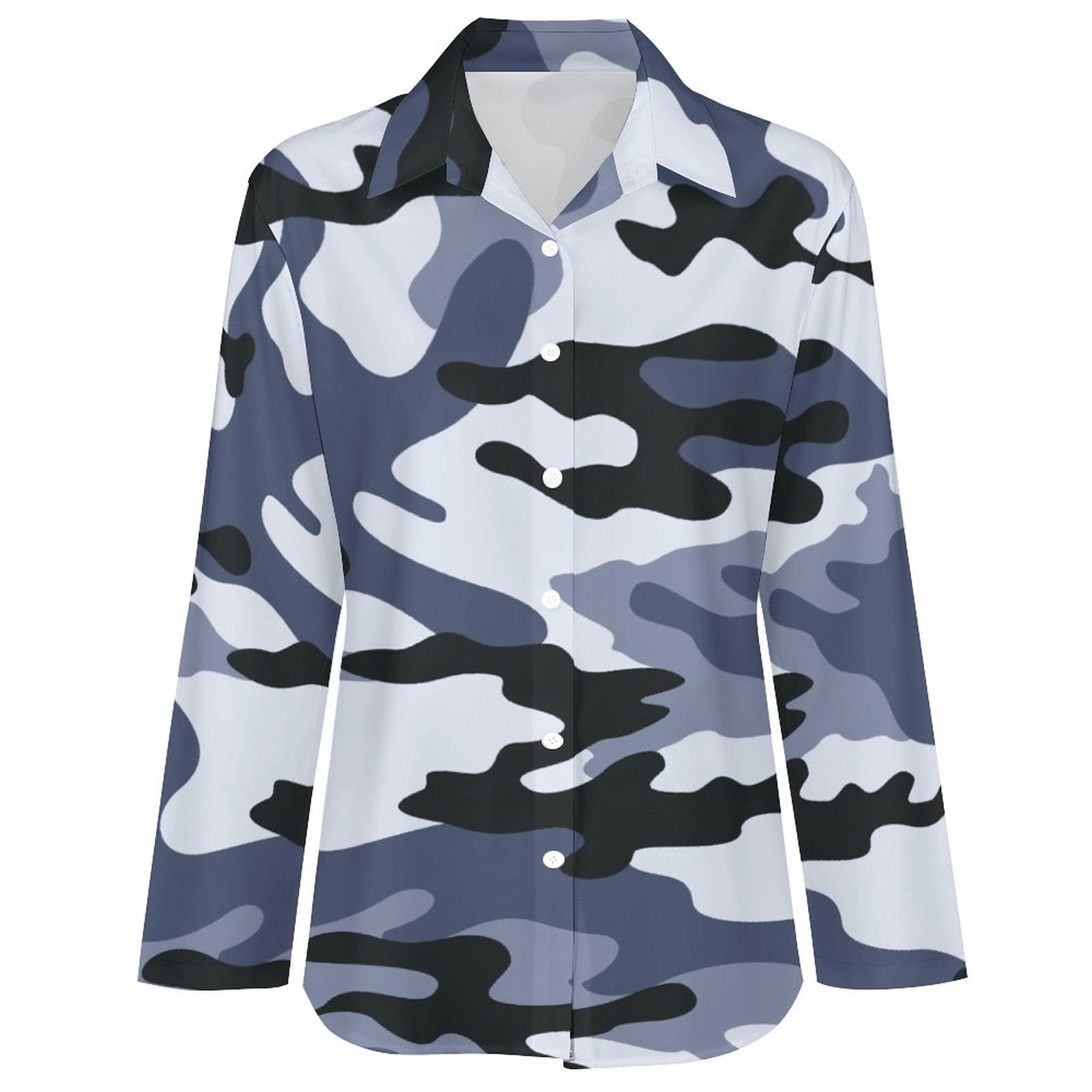 Women's Button-Up Camo Shirt | Light Blue