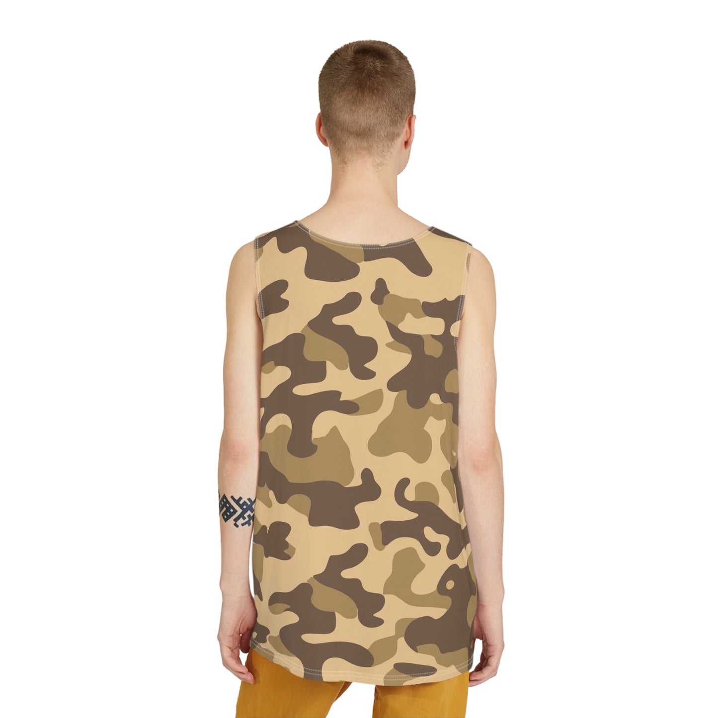 Men's Camo Tank Top | Khaki Camouflage | Loose Fit