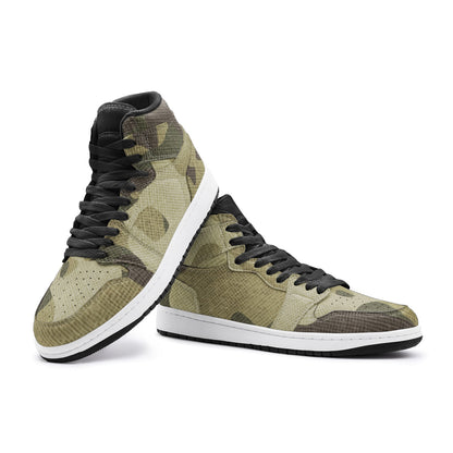 Camo Sneakers | High-Top | Green Fabric Camouflage