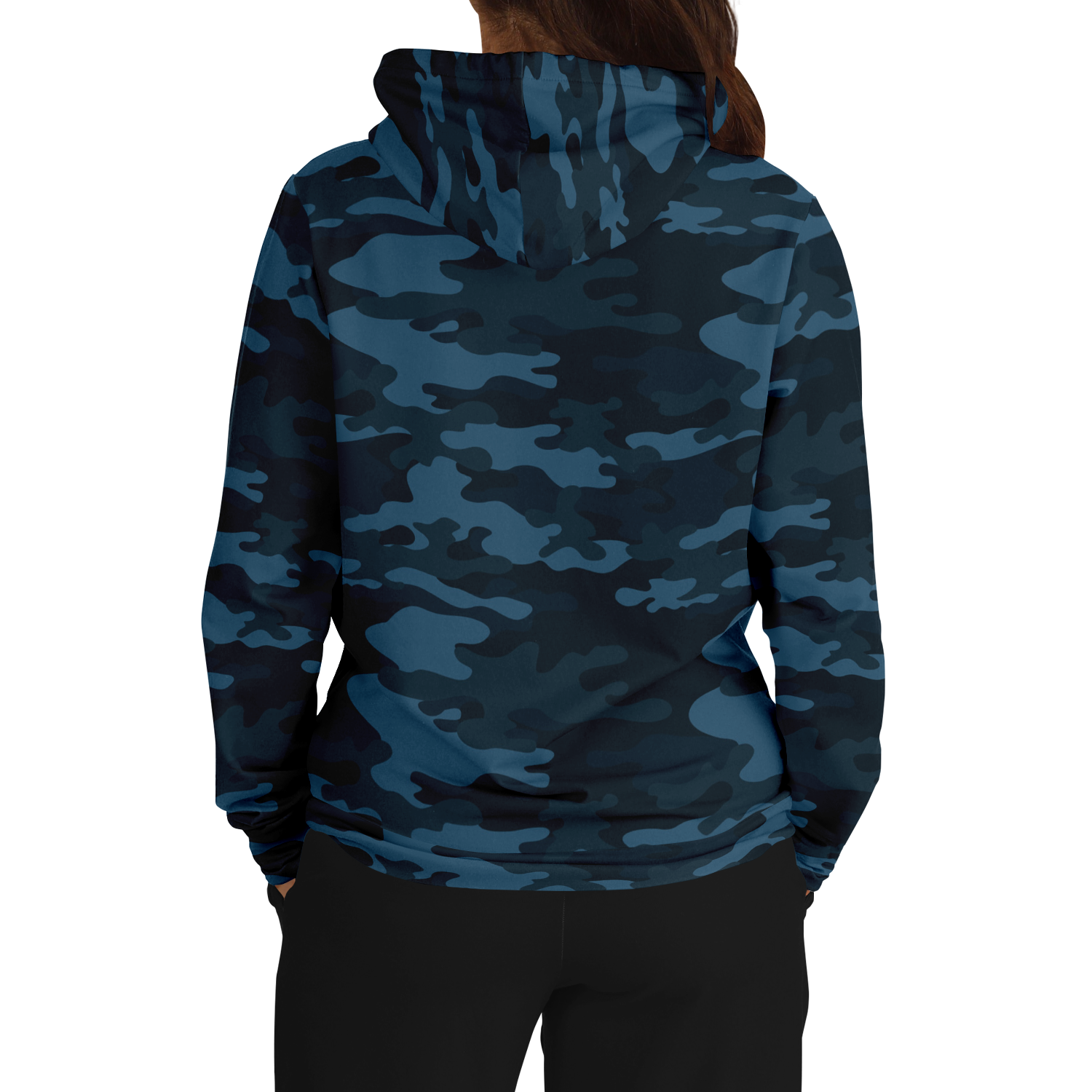 Blue Camo Hoodie | Classic Military Design